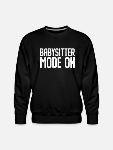 Babysitter Babysitting - Men's Premium Sweatshirt - black