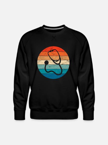 Stethoscope - Men's Premium Sweatshirt - black