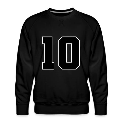 Varsity Number 10 Athletic Design - Men's Premium Sweatshirt
