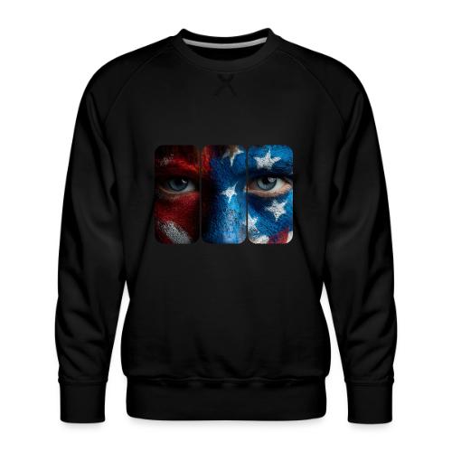 USA: Painted for the Flag - Men's Premium Sweatshirt