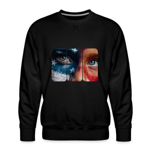 USA: Star-Spangled Glance - Men's Premium Sweatshirt