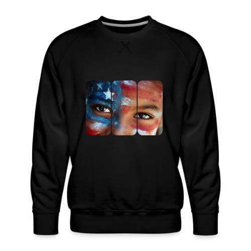 USA: Eyes of the Flag - Men's Premium Sweatshirt