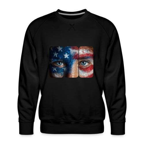 USA: Stars in Her Eyes - Men's Premium Sweatshirt