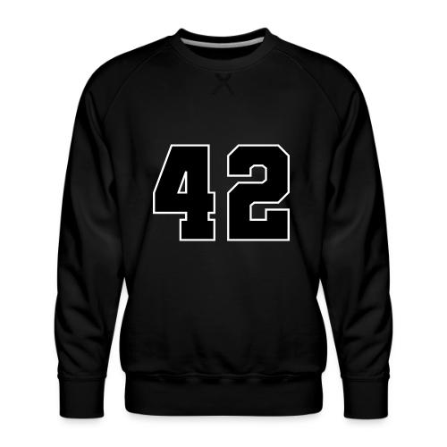 Varsity Number 42 Sports Style - Men's Premium Sweatshirt
