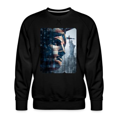 USA: Liberty in Three Visions - Men's Premium Sweatshirt