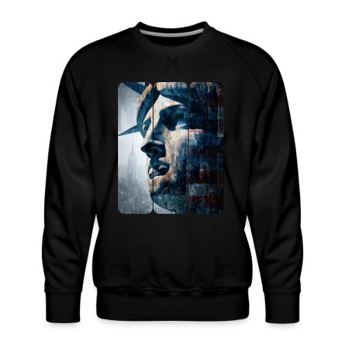 USA: Urban Liberty Triptych - Men's Premium Sweatshirt