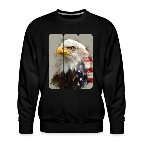 USA: Eagle of the Free - Men's Premium Sweatshirt