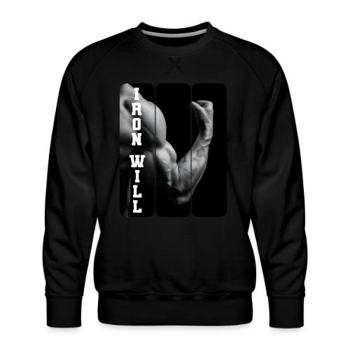 Bodybuilding: Iron Will - Men's Premium Sweatshirt
