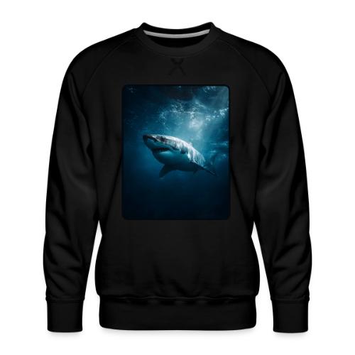 Great White Shark Ocean Design - Men's Premium Sweatshirt