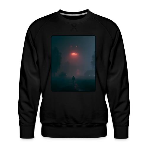 Mysterious UFO Encounter Design - Men's Premium Sweatshirt