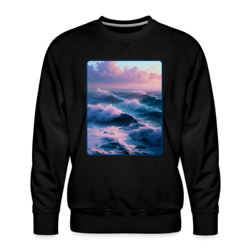 Dreamy Pastel Ocean Sunset Art - Men's Premium Sweatshirt