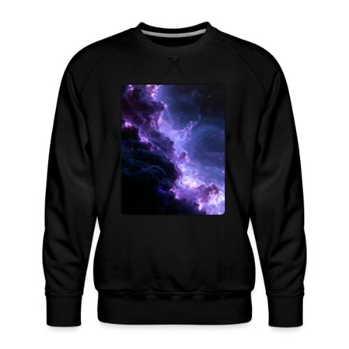 Purple Nebula Space Design - Men's Premium Sweatshirt