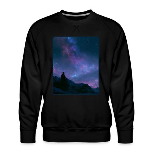 Stargazer Nebula Night Sky Art - Men's Premium Sweatshirt