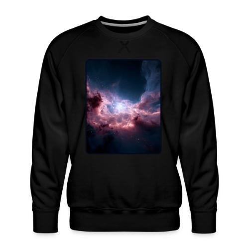 Radiant Cosmic Nebula Artwork - Men's Premium Sweatshirt