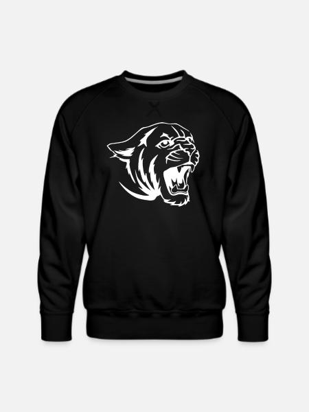 Cougar Tiger Face - Men's Premium Sweatshirt - black
