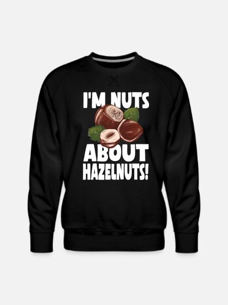 Funny Hazelnuts Shirt - Men's Premium Sweatshirt - black