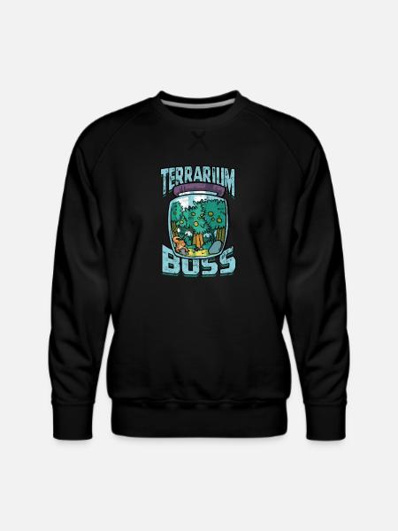 Terrarium Boss - Reptile - Men's Premium Sweatshirt - black