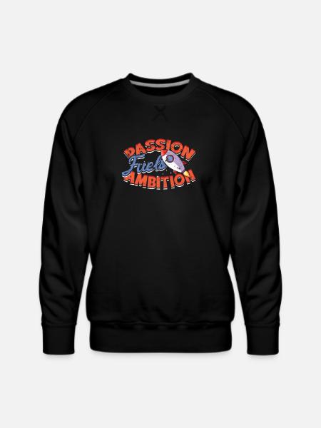 Passion fuels ambition - Job - Men's Premium Sweatshirt - black