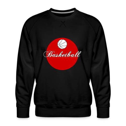 Basketball: Bold Hoops - Men's Premium Sweatshirt