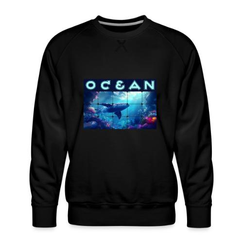 Ocean: Whale’s Path - Men's Premium Sweatshirt