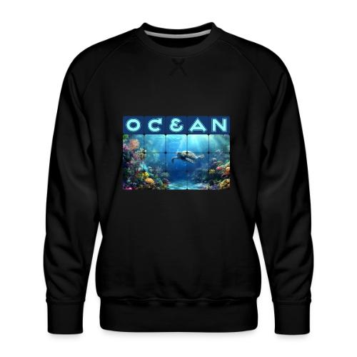 Ocean: Turtle Drift - Men's Premium Sweatshirt