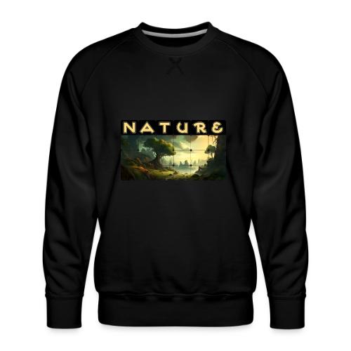 Whispers of Green Peaks - Men's Premium Sweatshirt