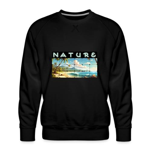 Nature: Sun-Kissed Shore - Men's Premium Sweatshirt