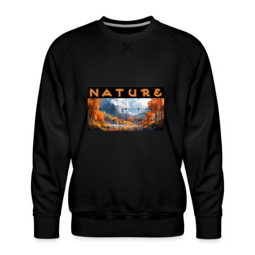 Nature: Golden Autumn Escape - Men's Premium Sweatshirt