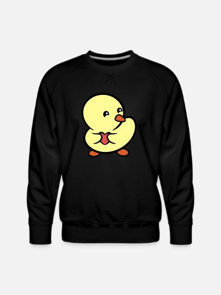 Duckie Stole Your Heart - Men's Premium Sweatshirt - black