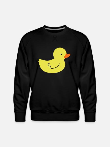 rubber ducky - Men's Premium Sweatshirt - black