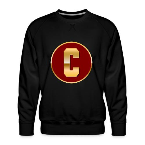 Letter C – Capital Varsity Alphabet Monogram - Men's Premium Sweatshirt