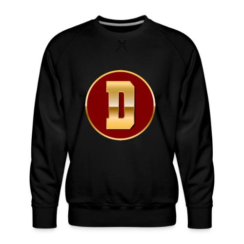 Letter D – Capital Varsity Alphabet Monogram - Men's Premium Sweatshirt