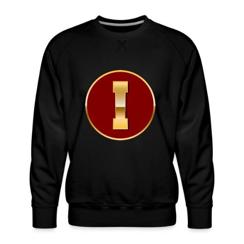 Letter I – Capital Varsity Alphabet Monogram - Men's Premium Sweatshirt