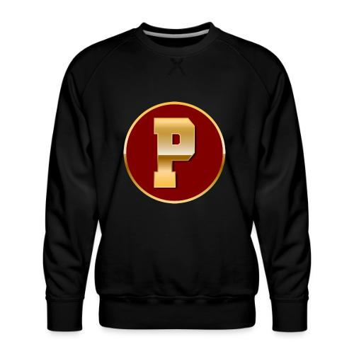 Letter P – Capital Varsity Alphabet Monogram - Men's Premium Sweatshirt