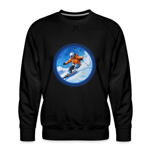 Skiing: On the Edge - Men's Premium Sweatshirt