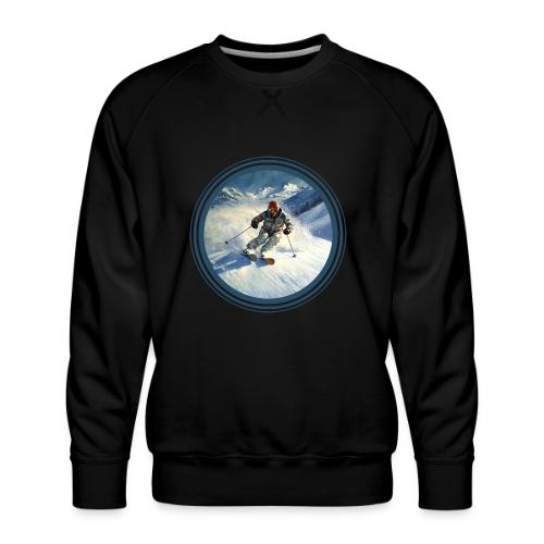 Skiing Power Moves - Men's Premium Sweatshirt