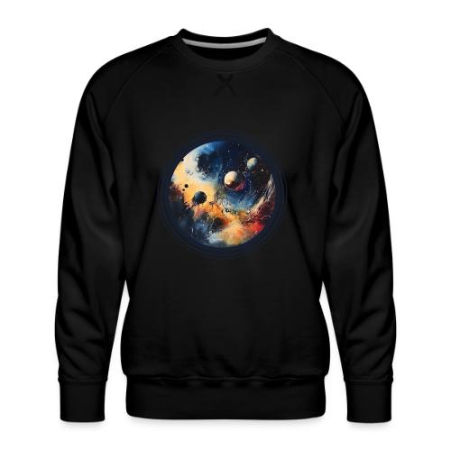 Chaotic Color Planets - Men's Premium Sweatshirt