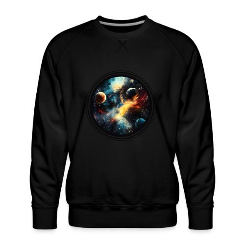 Painted Cosmos of Planets - Men's Premium Sweatshirt