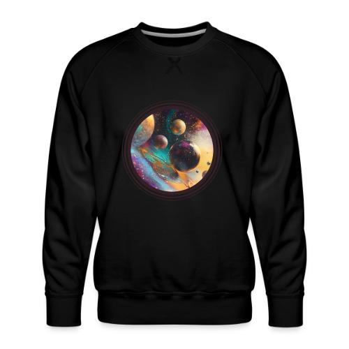 Planets in the Abstract - Men's Premium Sweatshirt