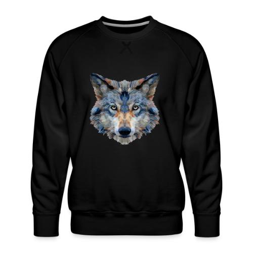 Wolf: Chromatic Wild Gaze - Men's Premium Sweatshirt