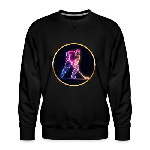 Hockey: Neon Ice Rush - Men's Premium Sweatshirt