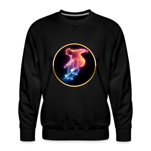 Skateboarding: Golden Trick Rider - Men's Premium Sweatshirt