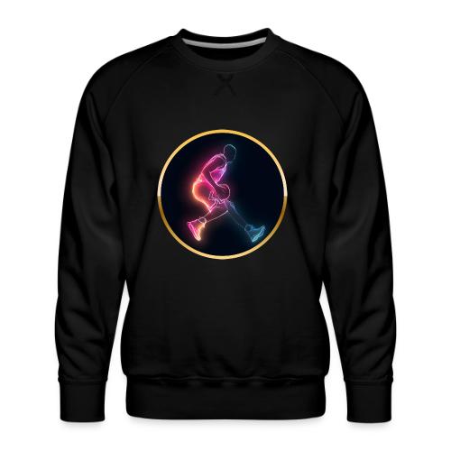 Basketball: Golden Court Glow - Men's Premium Sweatshirt