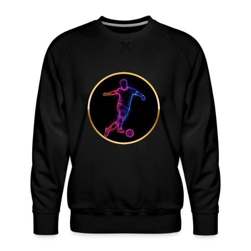 Neon Soccer Flow - Men's Premium Sweatshirt