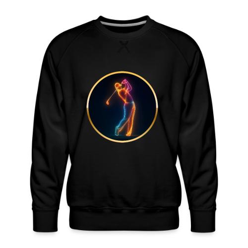 Neon Golf Motion - Men's Premium Sweatshirt