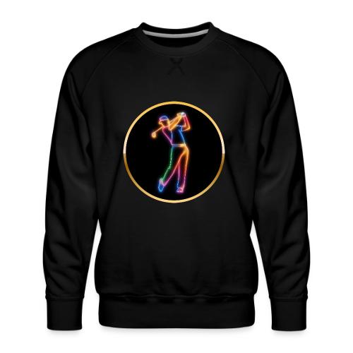 Golf: Spectrum Swing - Men's Premium Sweatshirt