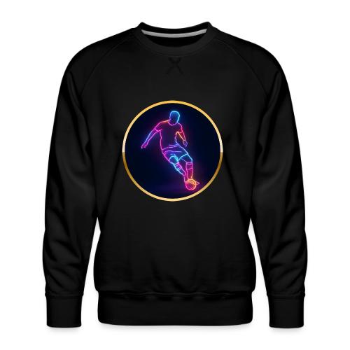 Soccer: Neon Golden Goal - Men's Premium Sweatshirt