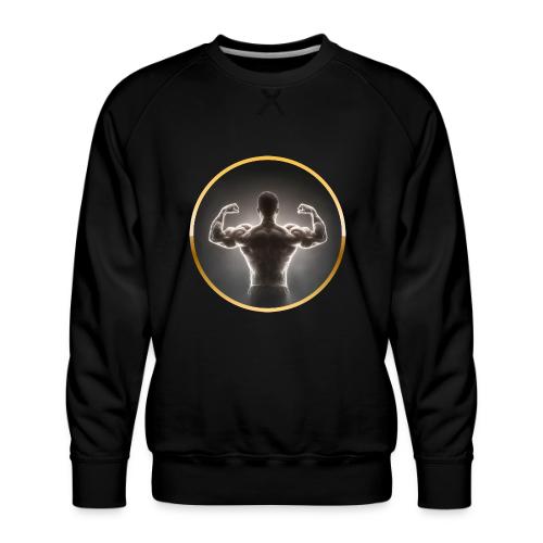 Bodybuilding: Neon Strength Frame - Men's Premium Sweatshirt