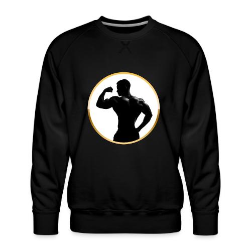 Bodybuilder: Classic Flex Emblem - Men's Premium Sweatshirt