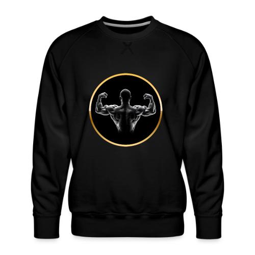 Bodybuilding: Golden Back Power - Men's Premium Sweatshirt